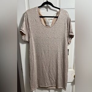 Victoria's Secret Beige Sequin Dress